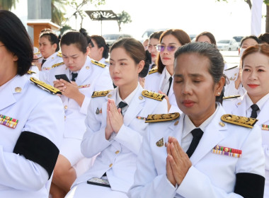 ร่วมพิธีเจริญพระพุทธมนต์ ทำบุญตักบาตรและปล่อยพันธุ์สัตว์น้ำ ... พารามิเตอร์รูปภาพ 6
